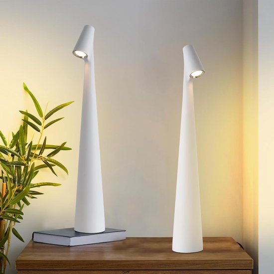 Set Mit 2 Kabellosen Tischlampen Wiederaufladbare Touch Led Lampen Mit 3 Helligkeitsstufen Für Den Innen Und Außenbereich