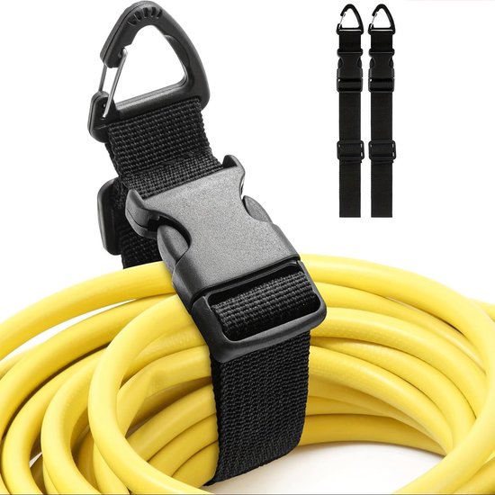 2 Stabile, Verstellbare Aufbewahrungsgurte Mit Dreieckigem Karabiner Kabelorganisator Aufhängegurte Für Die Garage 3,8 45 Cm