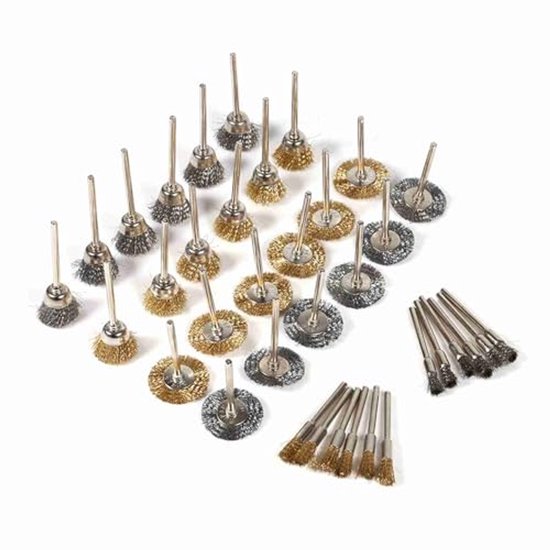 Set Mit 36 Metallbürsten Zum Polieren Rotationswerkzeuge Für Bohrmaschinen
