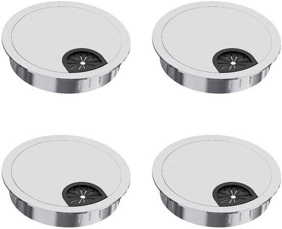 Dailygoods Kabelverschraubung 60 Mm Professionelle Kabelverschraubung Zinklegierung Kabelmanagement 4er Set Anti Fingerprint Beschichtung Tischve