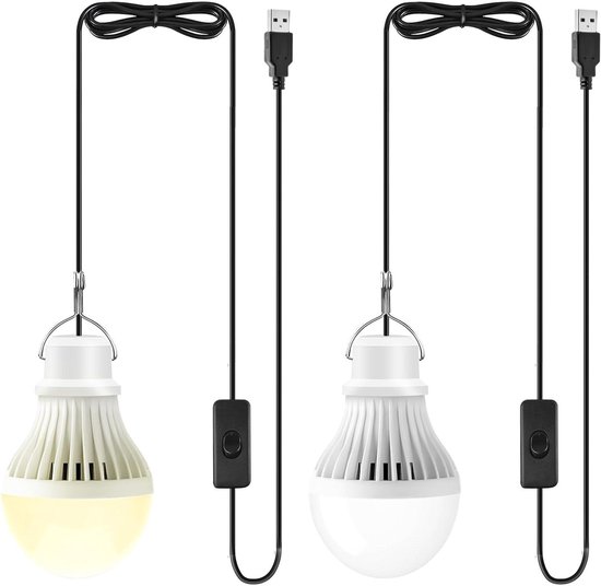 2 Stück Wiederaufladbare Led Campinglampen 5 W Led Campinglaternen Set Mit Glühbirnen Und Haken Batteriebetrieben Tragbare Outdoor Laterne In Wei