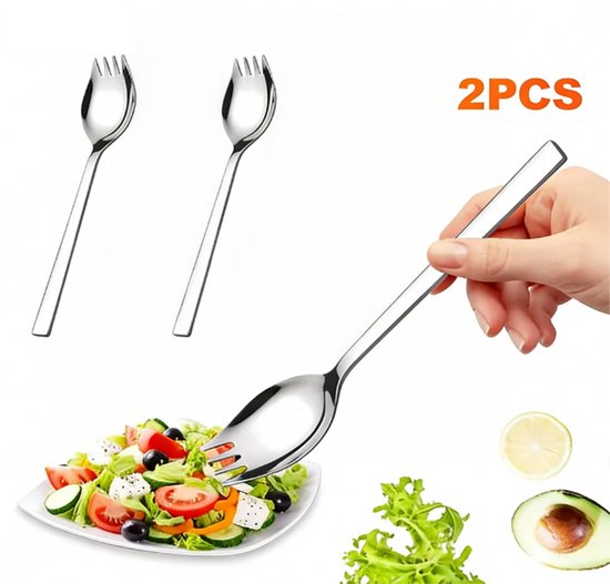 Spülmaschinenfestes Edelstahl Besteckset Mit Gabel Und Löffel, Langlebig Und Formschön, Für Picknicks Im Freien, Vielseitig Einsetzbar 19 Cm 2 Te