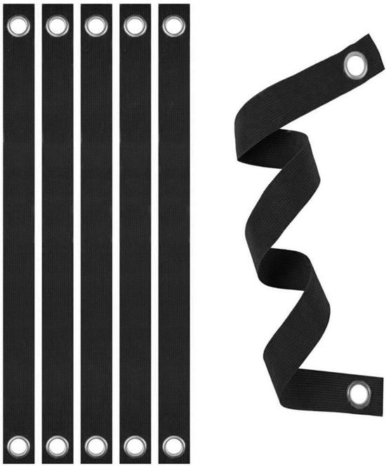 6 Stück Baumbänder 40 X 3,8 Cm Baumstützbänder Mit Stabilen Ösen Schwarzes Pflanzenbindeband Fördert Gesundes Pflanzenwachstum Für Garten, Hof Un