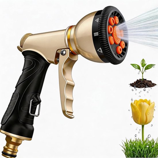 Sprühdüse Spritzpistole Für Gartenschlauch Mit Verstellbarem Sprühkopf Gartensprenger Mit Flexibler Wasserstandsregulierung Sprenger Für Rasen Od