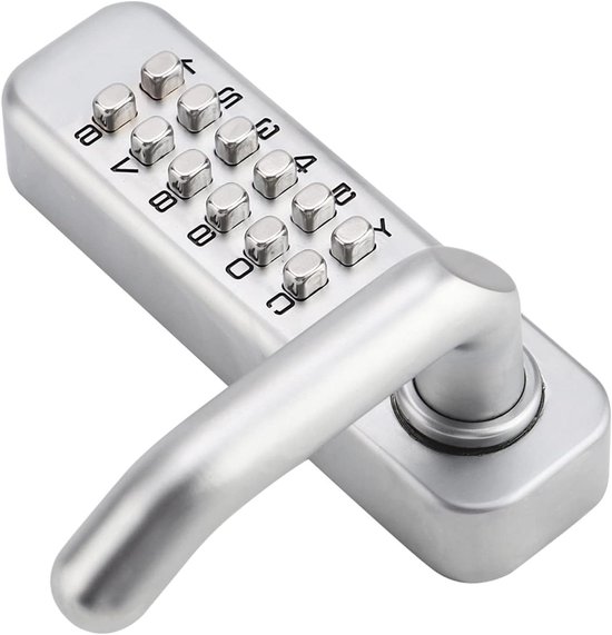 Kombinations Türschloss Mit Griff Rechts Zinklegierung Code Tastatur & Montagesatz