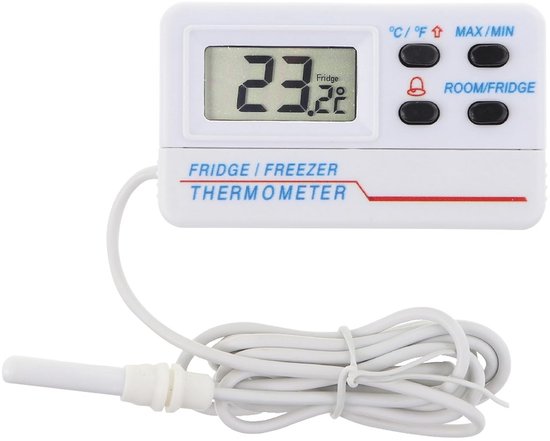 Digitales Kühlschrankthermometer Mit Temperaturalarm Präzise Überwachung Der Lebensmittellagerung