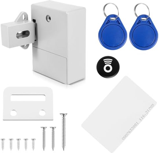 Elektronisches Rfid Schrankschloss Zum Selbstbau Für Schubladen Programmierbar Und Sofort Einsatzbereit (weiß)