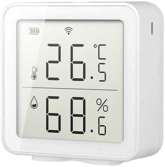 Intelligentes Außenthermometer Mit Wlan, Feuchtigkeits Und Temperaturanzeige, Digitalem Lcd Display, Für Den Innen Und Außenbereich