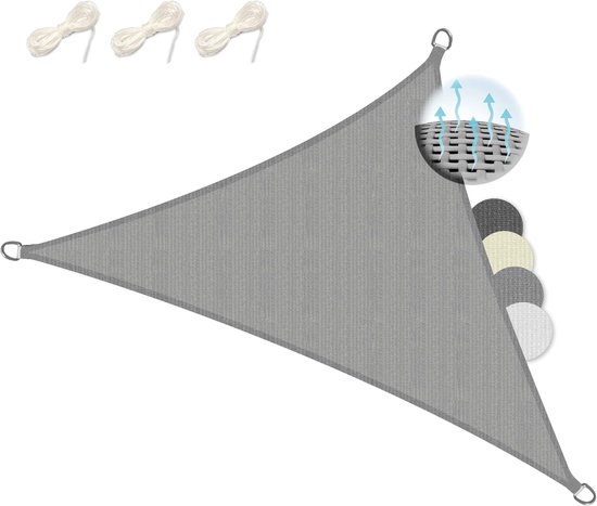 Wasserdichtes, Rechteckiges Sonnensegel 15 X 2 Meter Schattierungsnetz Befestigungsseil Sonnenschutz Balkon, Terrasse, Garten