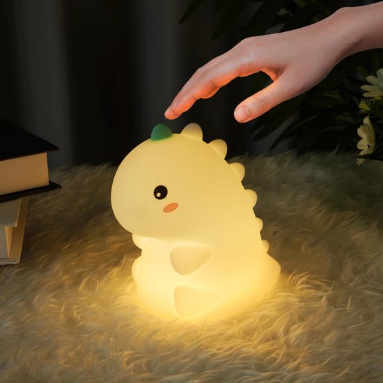 Wiederaufladbares Led Nachtlicht Für Kinder Und Kinderzimmer Weiche Silikon Dinosaurierlampe
