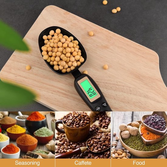 Digitale Löffelwaage 500 G/0,1 G Messlöffel Mit Halte Und Tarafunktion 4 Stück Mit Lcd Anzeige Löffelwaage Für Kleinste Mengen Präzisionswaage Fü