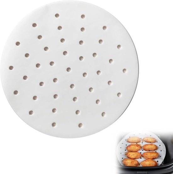 200 Stück Rundes Bambus Backpapier Hitzebeständig Antihaftbeschichtet Für Dampfgarer, Kuchen Und Gebäck