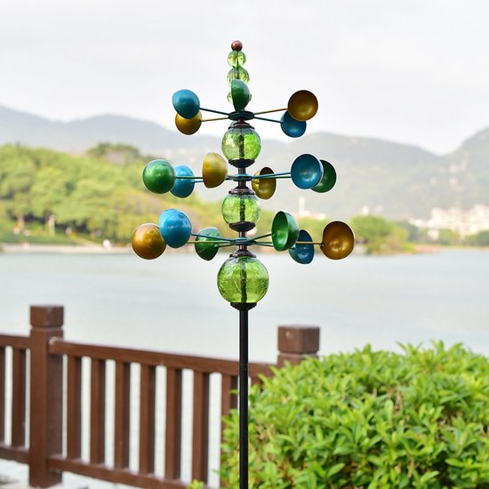 Windspiel Windfänger Gartendekoration Rotierendes Windrad Aus Gusseisen Für Terrasse, Rasen Und Garten