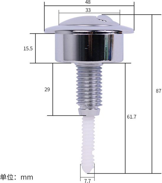 Passend Für Twyford/siamp Optima 49 Ablassventil Wassertank Mit Drehknopf Oberer Druckschalter