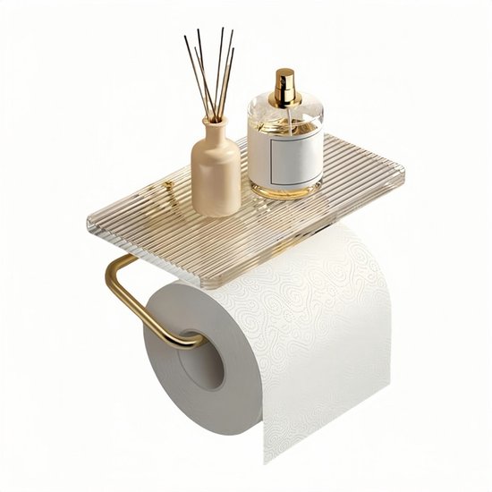 Toilettenpapierhalter Acrylplatte Rostbeständiges, Verdicktes Acryleisen Platzsparend Wandmontage Im Badezimmer