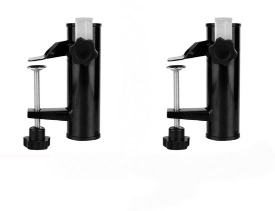 Stück Sonnenschirmklemme Halterung Für Sonnenschirme Sonnenschirmhalterung Für Balkone Für Stangendurchmesser 38 Mm Schwarz Metall Speziell Für B