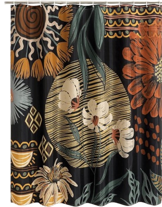 Duschvorhang Duschvorhang Im Boho Stil Schimmelresistenter Duschvorhang Waschbares Polyester 180 X 200 Cm