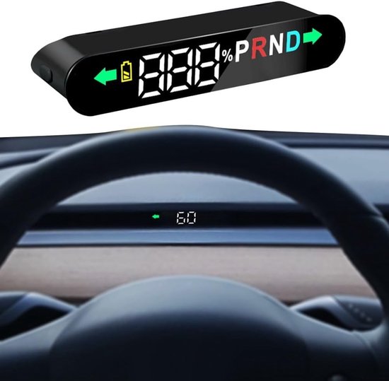 Head Up Display (hud) Für Fahrzeuge, Elektronische Digitale Geschwindigkeitsanzeige, Für Tesla Model Y 2023 2024