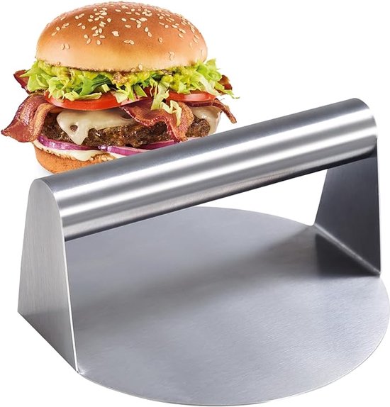 Hamburgerpresse Aus Edelstahl Hitzebeständig Durchmesser 14 Cm Hamburgerpresse Burgerpresse Hamburgerpresse Metzger Hamburgerpresse Hamburgermake