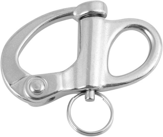 Schnappklemme Aus Edelstahl Mit Rundring Für Boote, Lkw, Wohnwagen Und Anhänger 10 X 35 Mm Verschluss