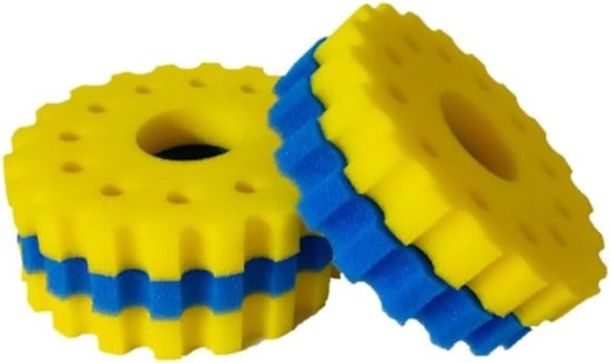 Teichfilter Teichfilterschaum Ersatzfiltermaterial Für Cpf/cpa20000 2 Blaue Schaumstoffeinlagen + 3 Gelbe Schaumstoffeinlagen 35 X 35 X 5 Cm