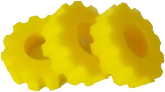 Teichfilter Teichfilterschaum Ersatzfiltermaterial Für Cpf/cpa1500 3 X Gelber Feinschaum 18 X 18 X 5 Cm