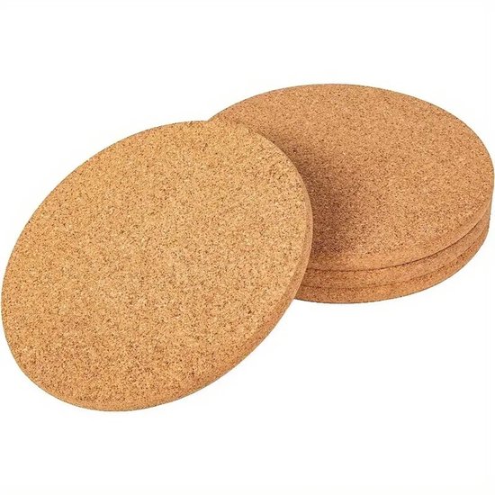 4er Pack Topflappen Aus Kork Untersetzer Hitzebeständige Runde Topflappen Untersetzer Multifunktionale Kochunterlagen Pfannenuntersetzer Naturhol