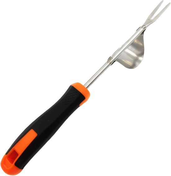 Unkrautstecher Aus Edelstahl Mit Ergonomischem Griff, V Förmiger Gartenspieß, Manueller Unkrautstecher (35 Cm), Gartenarbeit