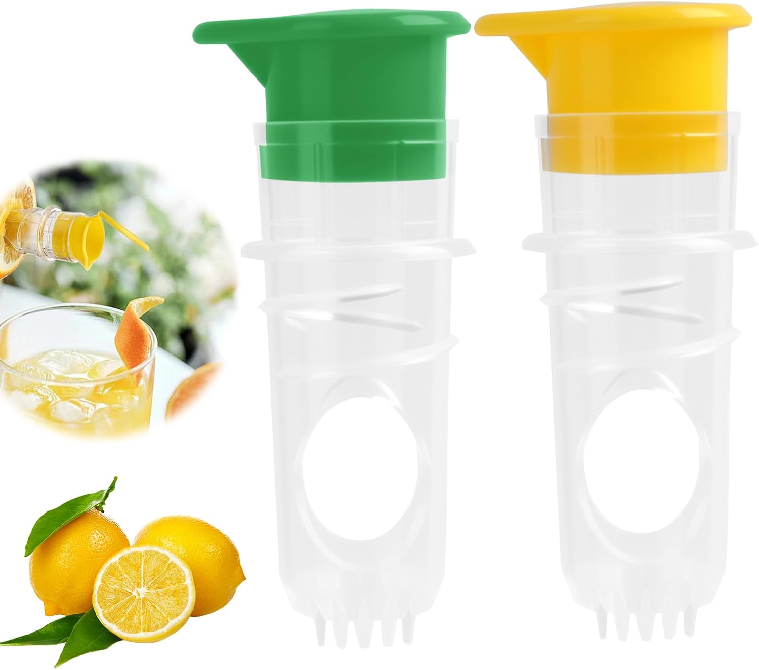 Zitruspresse, Manuelle Zitruspresse Mit 2 Schraubenköpfen Tragbare Zitruspresse Für Limetten, Zitronen, Orangen Und Andere Zitrusfrüchte, Mit Int