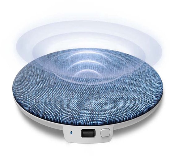 Ultradünner Kissenlautsprecher Bluetooth 5.4 Schlaftimer Blau