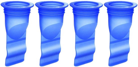 4 Teiliges, Verstellbares Silikon Abflussregelventil Rückflussverhinderer Einwegventil Für Badezimmer , Küchen Und Toilettenrohre (blau)