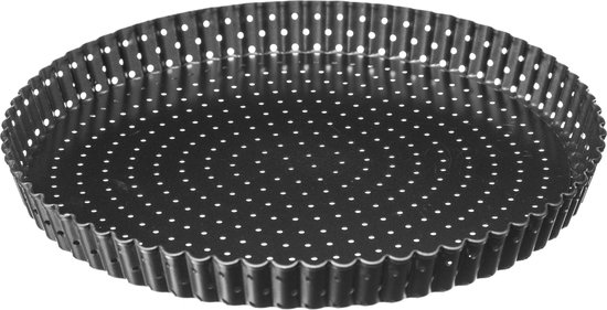 4goodz Perforierte Quiche /tarteform Mit Herausnehmbarem Boden, 28 Cm