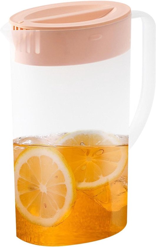 Saftkrug Bunte Pastell Trinkkrüge Unzerbrechlicher Trinkbehälter Langlebig, Bpa Frei, 2 Liter Fassungsvermögen Mit Auslaufsicherem Deckel Für Den