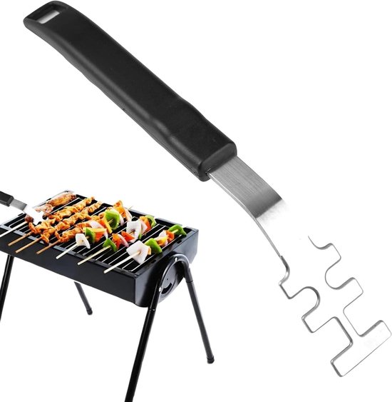 Grillrostheber Mit Hitzebeständigem Griff, Feuerfestes Grillwerkzeug, Verlängerter Heber Für Gusseisen Und Edelstahlroste 27 Cm