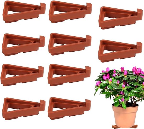 Blumentopffüße Dreieckiges Blumentopfgestell Unsichtbarer Blumentopf Dreieckige Blumentopfmatte Aus Kunststoff Für Kleine Bis Große Pflanzgefäße