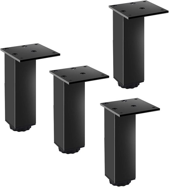 Set Mit 4 Möbelfüßen 35 Cm Möbelfüße Aus Aluminiumlegierung, Höhenverstellbar Ersatzfüße Für Sofas Für Couchtische, Tv Möbel, Badezimmermöbel, St