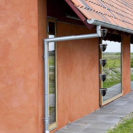 Elegante Regenkette Mit Äußerem Ende Aus Aluminiumlegierung, Zum Ableiten Von Regenwasser Und Zur Gartengestaltung (a)