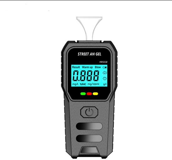 Elektronischer Alkoholtester Inklusive 5 Düsen Lcd Display Schnelle Messung Professionell Für Den Heimgebrauch (batterie Nicht Enthalten).