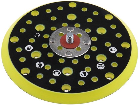 Jhubers Schleifteller 150 Mm Ersatz Für Mirka 54 Löcher Kompatibel Mit Schleifmaschinen Zum Polieren Und Schleifen