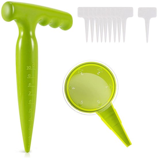 Dailygoods Pflanzensämaschine Set, 5 Größen Ergonomische Kurbel