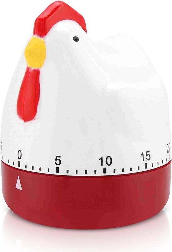 Store9 Küchentimer Hühnerform Mechanisches Design 60 Minuten Eierkocher Timer Praktisch Für Zuhause Küchenaccessoire