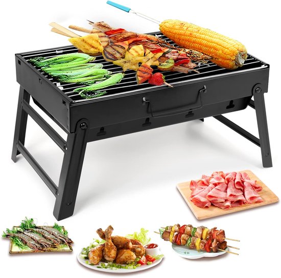Zusammenklappbarer Holzkohlegrill Für Camping Und Picknicks Leichter Grill