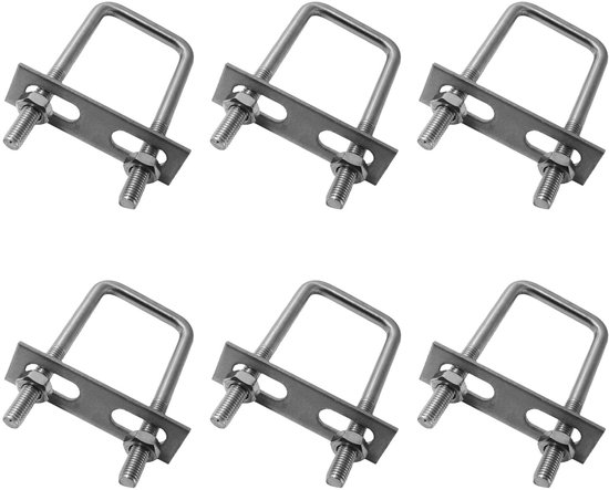 Dailygoods U Bügel, 6 Stück M6 Winkelschrauben Edelstahl U Bügel Mit Muttern Für Autos/schiffe Zum Schweißen