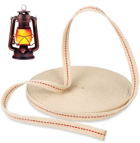 Dailygoods Öllampendochte 10 Meter Flache Baumwolldochte