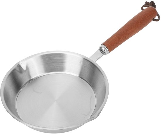 Sphproducts Mini Bratpfanne Aus Edelstahl Antihaftbeschichtung Für Eier Induktionsgeeignet Kompakte Größe 10 Cm/15 Cm Kochen Und Backen Küchenzub