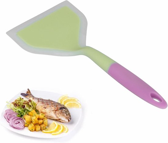 Silikon Pfannkuchenspatel Breit Und Antihaftbeschichtet 1 Stück Grün