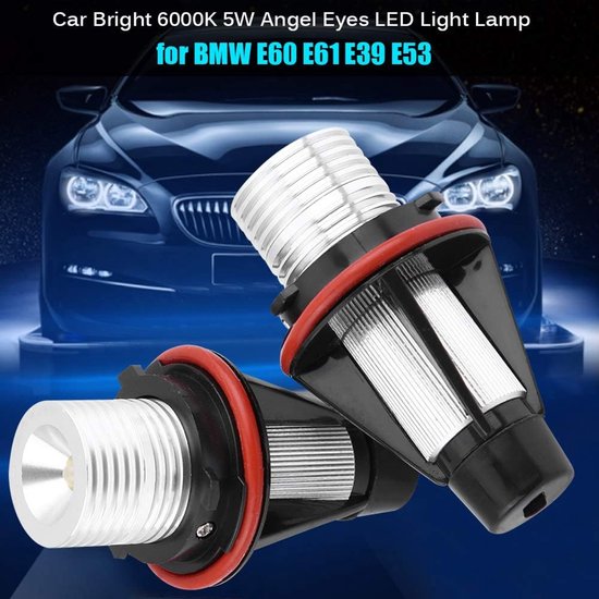 Angel Eyes Lampe Für Bmw 2 Stück Helle 6000k 5w Led Lampe Für E60 E61 E39 E53