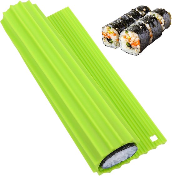 Silikon Sushimatte Grüner Sushi Maker Sushi Roller Wiederverwendbar 22 X 20 Cm Sushi Selber Machen Für Anfänger Partys Picknick Küche Japanisches