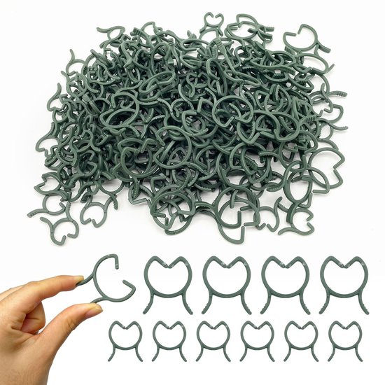 Dailygoods Tomatenclips, 200 Stück Kunststoff Wiederverwendbar Rostfrei Für Pflanzen Einfache Anwendung Pflanzenclips
