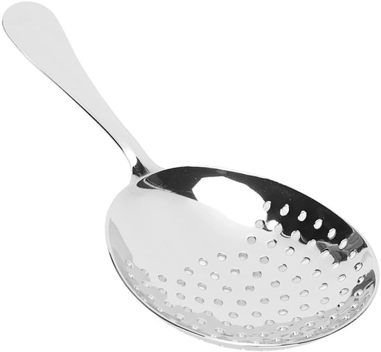 Dailygoods Julep Sieb Edelstahl Cocktail Barkeeper Werkzeug Multifunktionaler Schaumlöffel Schöpflöffel Perfekter Durchfluss Cocktailsieb